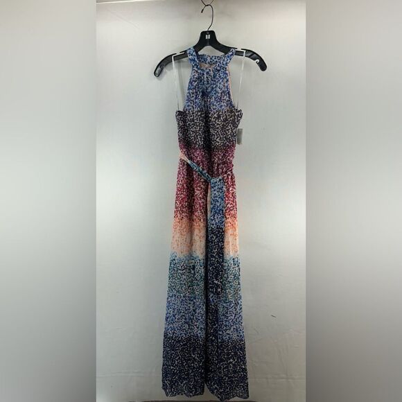 Donna Ricco DR Collection Confetti Maxi Dress- Ivory Multi- Size 2- NWT - Picture 1 of 9